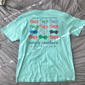 Light Blue Simply Southern Tee